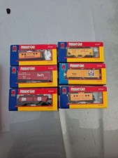 Vintage Life Like Trains HO Scale Train Set Box Cars Lot Of 6 Union Pacific  