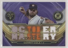 2019 Topps Triple Threads Relics Amethyst 19/27 Gerrit Cole #TTR-GC3 2x0
