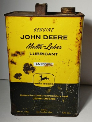 #ad Old Vintage JOHN DEERE Oil Can 1 Gallon OIL CAN John Deere Farm Tractor Oil Can $47.99