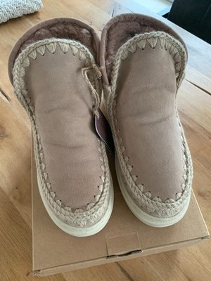 ++Neue Originale Mou Boots Stiefel warm gefüttert beige Gr. 38++