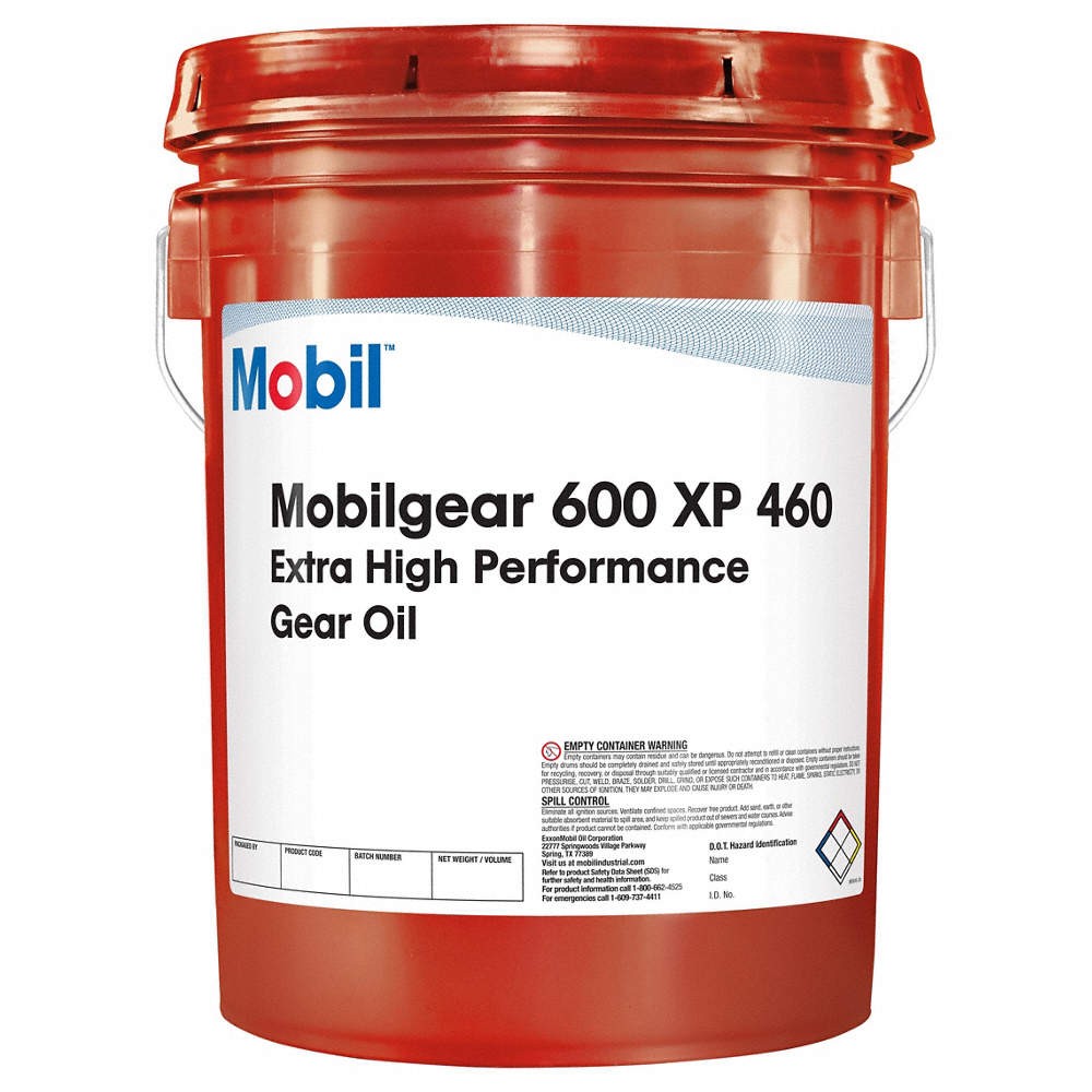 MOBIL 110352 Gear Oil,Mineral,Brown,38 lb,Pail 807HF9