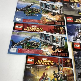 Lego manual ONLY instructions booklet manuals bundle super heroes Marvel X6