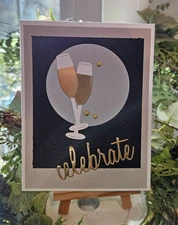 STAMPIN UP CARD KIT- CELEBRATE  Makes 4-Set #25.543