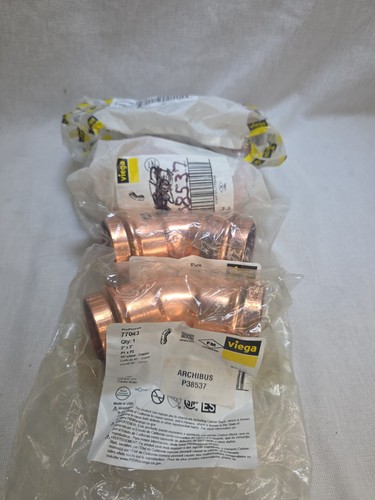 Viega 77043 ProPress Copper Elbow Fitting 45 Degree 2"x2", P1 to P2 Lot of 4