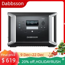 ⚡2400W 1382Wh Portable Power Station Solar Generator Battery Dabbsson 1400Pro🔥