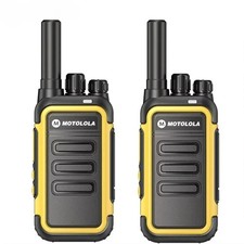 Motorola Mini Walkie Talkie 2Pcs Set UHF Long Range Two-Way Portable Radio COD