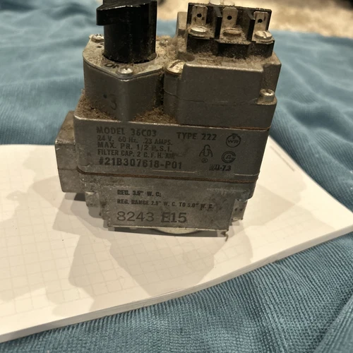 Furnace Gas Valve 36C03 222 21B307618-P01 White Rodgers