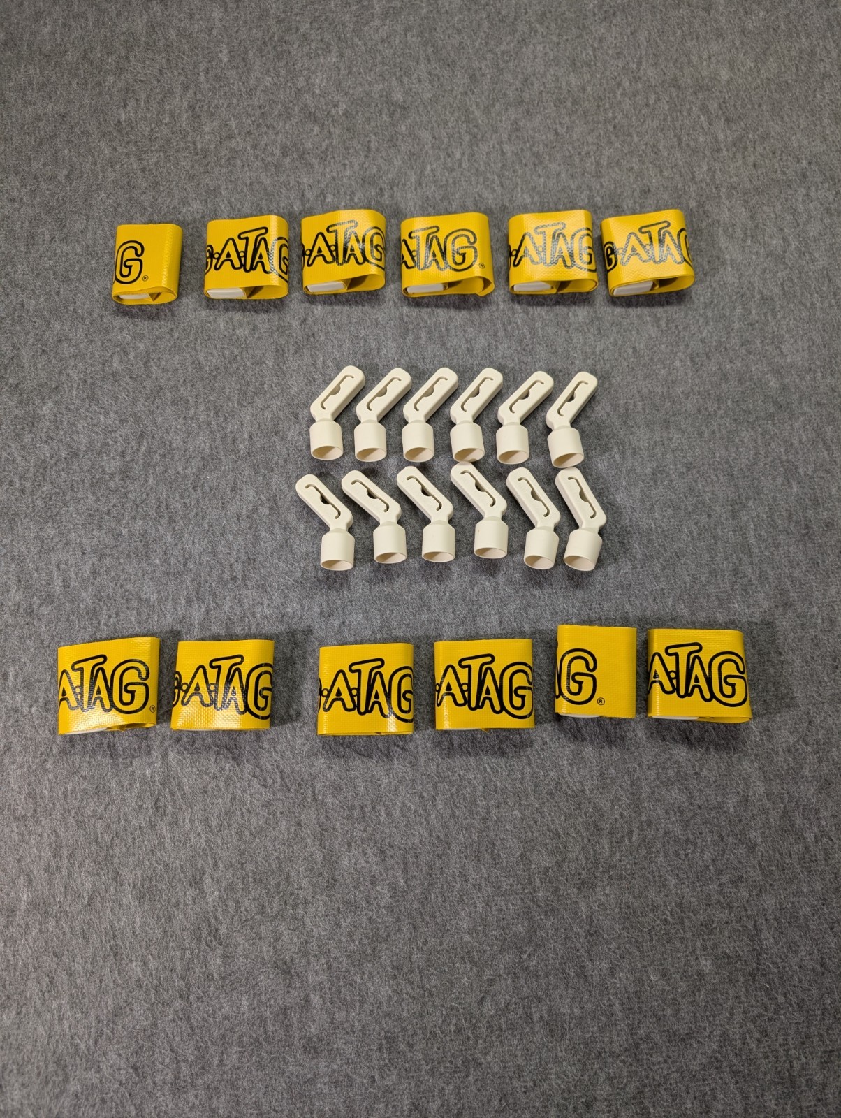 Flag-A-Tag Flag Football Conversion Kit Gold 12 Flags And Sockets (No Belt)