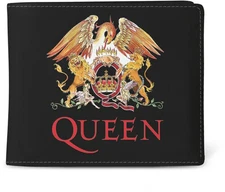 Queen - Rocksax - Queen - Crest Logo - Wallet With Coin Pocket (Black) [Used Ver