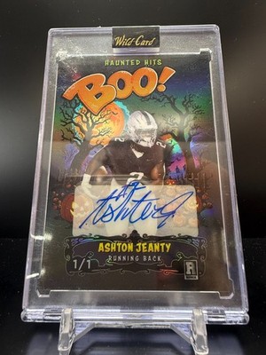 CZD030 - 2025 Wild Card Haunted Hits - BOO! - Ashton Jeanty - Auto - 1/1 - RC