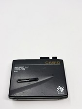 Casio AS-101 Personal Stereo Cassette Player Auto Reverse Working Vintage