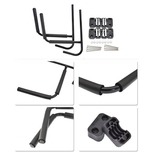 2Pcs Wall Rack Brackets Holder for Kayak Canoe Storage with Mounting Kit - Photo 2/12