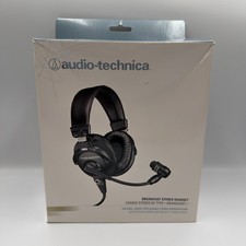 Audio-Technica BPHS1 Broadcast Stereo Headset Dynamic Boom Mic Black OPEN BOX