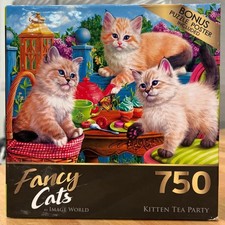 RoseArt jigsaw puzzle; Kitten Tea Party; 750 pcs