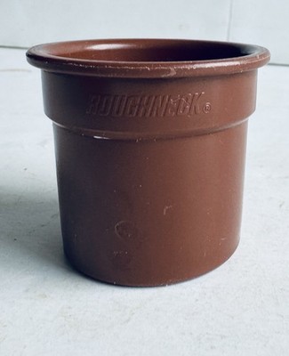 Vintage Little Tikes Dollhouse Rubbermaid Roughneck Trash Garbage Can Toy Brown