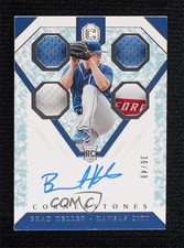 2019 Panini Chronicles Rookie Cornerstones Crystal /49 Brad Keller #28 Auto 1u6