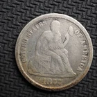 1877  *CC *  SEATED LIBERTY SILVER DIME   **NICE**  FREE SHIPPING! C2600