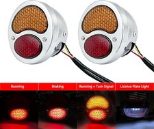 1pair Vintage Led Tail Lights With Turn Signals Fit Ford Model A Hot Rod Rat 12v 1pair Vintage Led Tail Lights With Turn Signals Fit Ford Model A Hot Rod Rat 12v