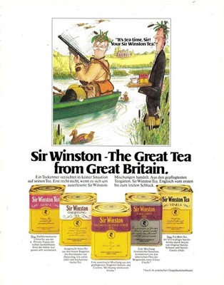 3w27120/ Reklame / Werbung aus 1979   Sir Winston - The Great Tea
