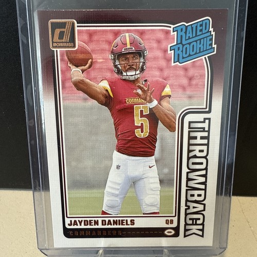 2024 Panini Donruss - Rated Rookies Throwbacks Jayden Daniels #43 (RC) - 第 2/4 張圖片