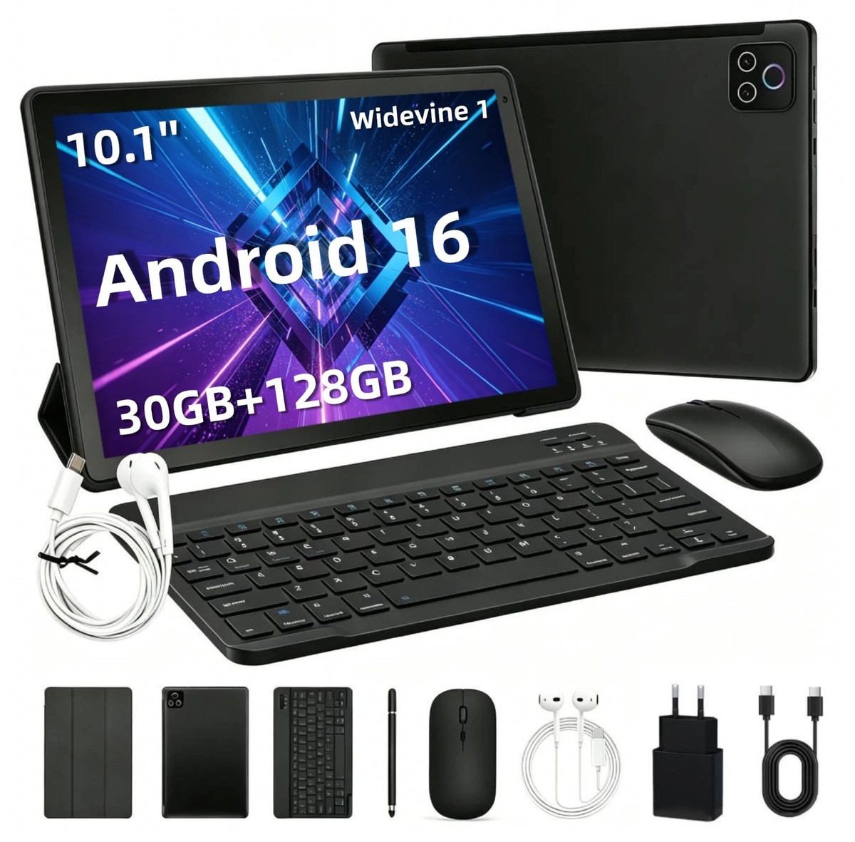 ◆Android 16 タブレット ◆ 2026 NEW Android 16 10.1 inch 30GB + 128GB Tablet IPS LCD WIFI
