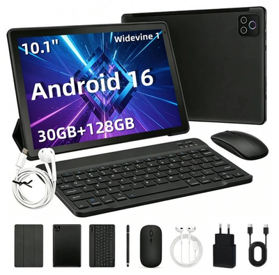 #ad #ad 10.1 inch Android 16 Tablet Mom#x27;s Gift Keyboard 30GB RAM 128GB ROM 1TB Expand $137.99