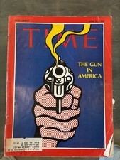 Time Magazine June 21 1968 The Gun in America Roy Lichtenstein Cover Time Magazine June 21 1968 The Gun in America Roy Lichtenstein Cover