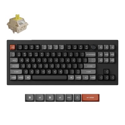 Keychron V3 Ultra 8K Kabellose Mechanische Tastatur QWERTY US POM Switch Banana