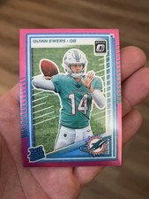 2025 Panini Donruss - Rated Rookie Quinn Ewers #342 Optic Preview Pink Prizm...