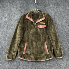 Simply Southern Simply Soft Sherpa Pullover Olive Green Womens Small Outdoor