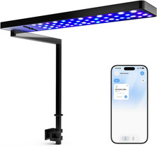 Solo Series Nano LED Aquarium Marine Reef Light, Smart App-Controlled and Dimmab