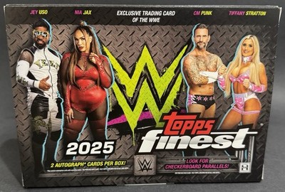 2025 Topps Finset WWE CM Punk/Jey Uso/Nia Jax*Box Display*Trading Cards*WWF