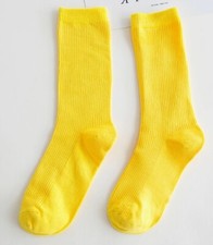 Colourful Ribbed Socks Comfortable Cotton Blend Every Day All Year 4.5- 6.5 UK