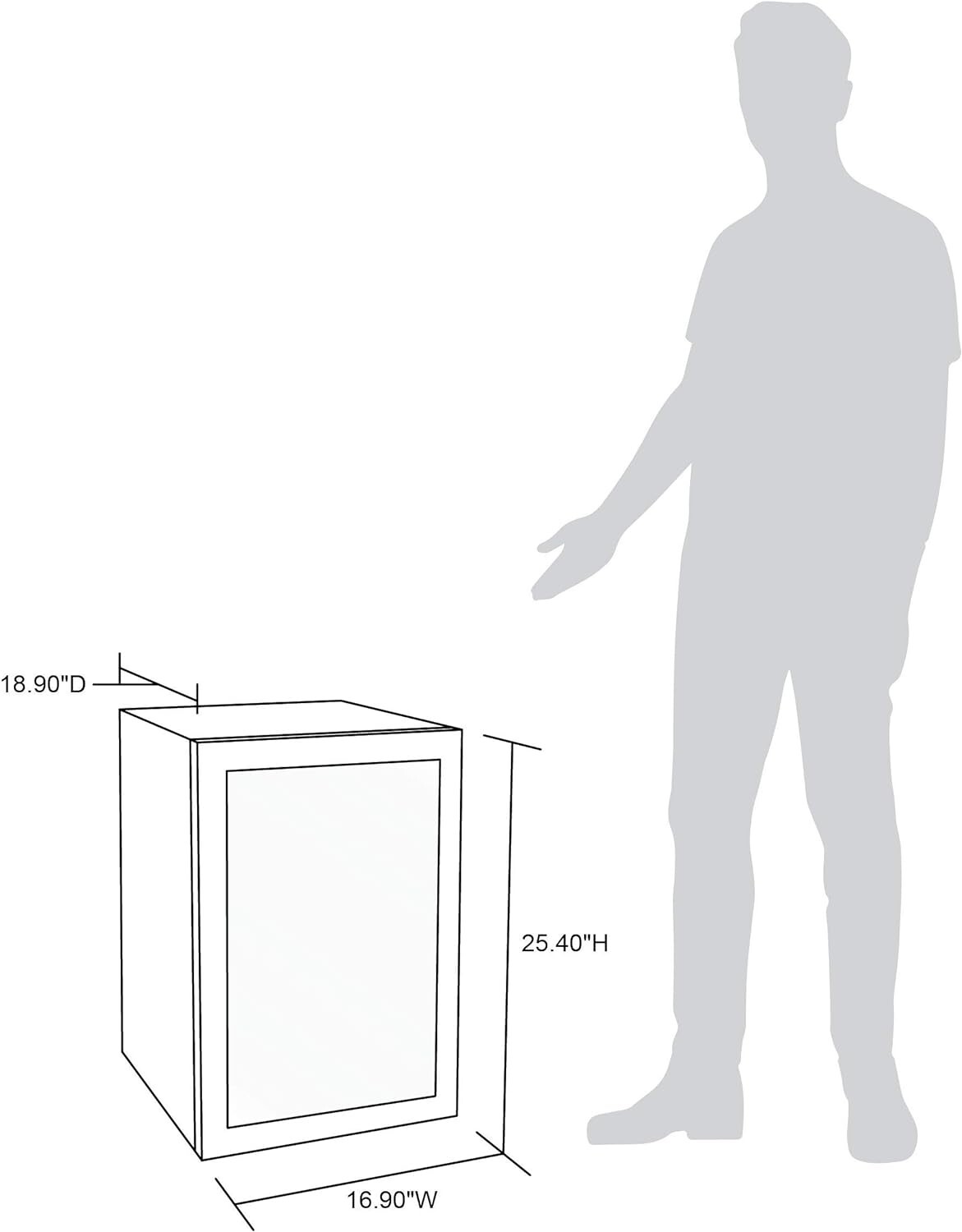 NewAir Beverage Refrigerator Cooler with 90 Can Capacity Mini Bar Beer
