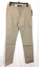 Eddie Bauer Unisex Kid  s School Uniform Pants Tan Khaki Stretch Size 11/12 New