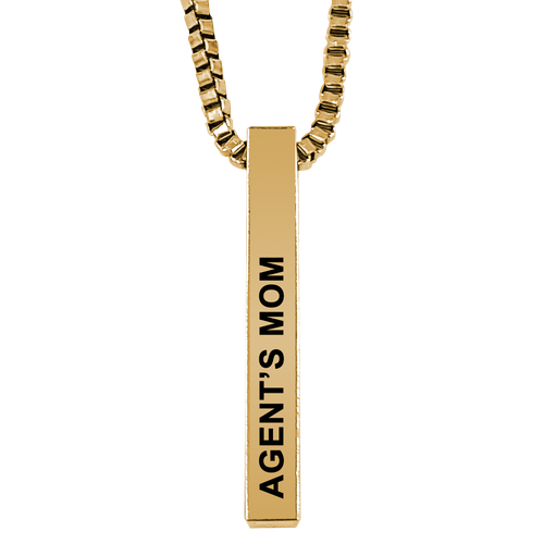 Agent's Mom Gold Plated Pillar Bar 