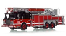 1/50 Fire Replicas 2010 Chicago FD Spartan 103' Rearmount Truck 31 West Lawn