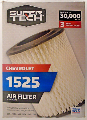 Super Tech 1525 Engine Air Filter Replacement Chevrolet 30K Miles Free Shipping