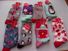 6 Pair of Women's Christmas Socks Holiday - Assorted