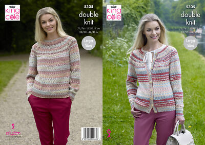 Damen Pullover & Cardigan Spitzenoptik Doppelstrickmuster King Cole 5305