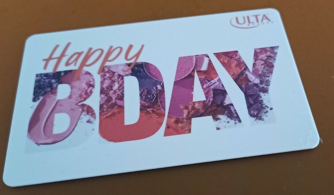 ULTA  Beauty Happy BDAY Gift Card, Mint, Collectible, PVC 