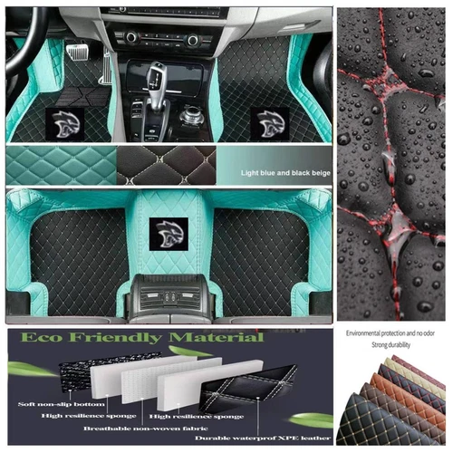 For Dodge All Series Car Floor Mats Luxury Custom Auto Liner Carpets Waterproof - Imagen 35 de 42
