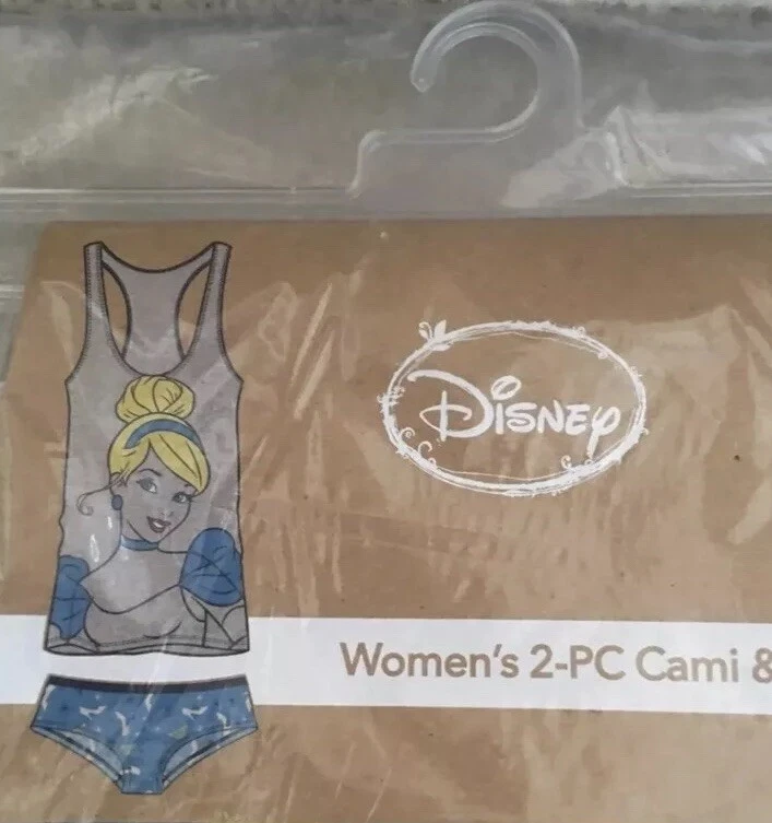 Juego de 2 cami y pantys para mujer Disney. Jersey EXTRA PEQUEÑO 95% algodón, 5% spandex Foto 2 de 3