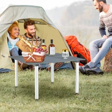 NNECW Outdoor Folding Camping Roll up Table with Carry Bag for Picnic &amp Beach