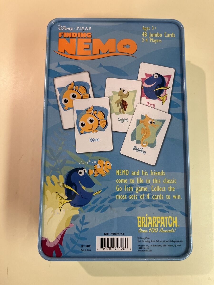 Finding Nemo “Go Fish” 48 Jumbo Card Game, Collector Tin Box Finding Nemo “Go Fish” 48 Jumbo Card Game, Collector Tin Box
