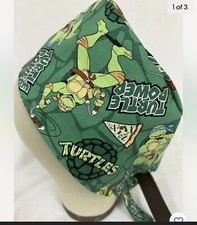 Men/Women Surgical Scrub Cap Lined Turtles 100 Cotton
