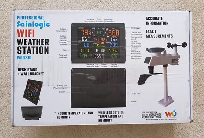 Sainlogic Pro Wi-Fi Weather Station Base Station 10'' Big Color Display - WS0310
