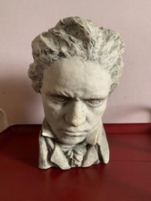 Magnifique ancien BUSTE en Plâtre de BEETHOVEN signé LIMOUSIN Années 1930