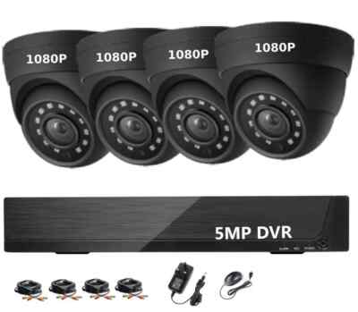 Home Security Camera CCTV System Kit 4CH 1080P HDMI DVR 3000TVL Outdoor + 500GB