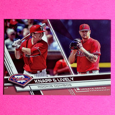 2017 Topps Update Mother's Day Pink SSP  #d/50 Ben Lively & Andrew Knapp Rookie